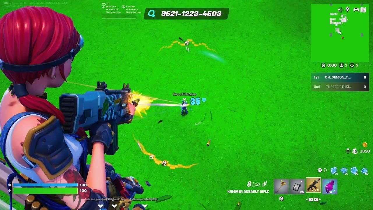 Trolling my brother with aimbot.