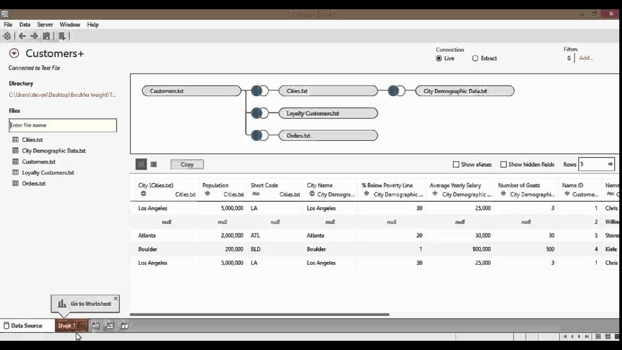 Complex Joins in Tableau