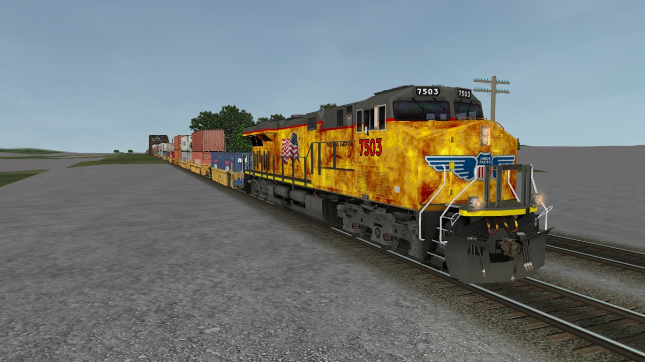 ORTS: UP C45ACCTE #7503 EB ITAG4-01 At Luzerne, IA