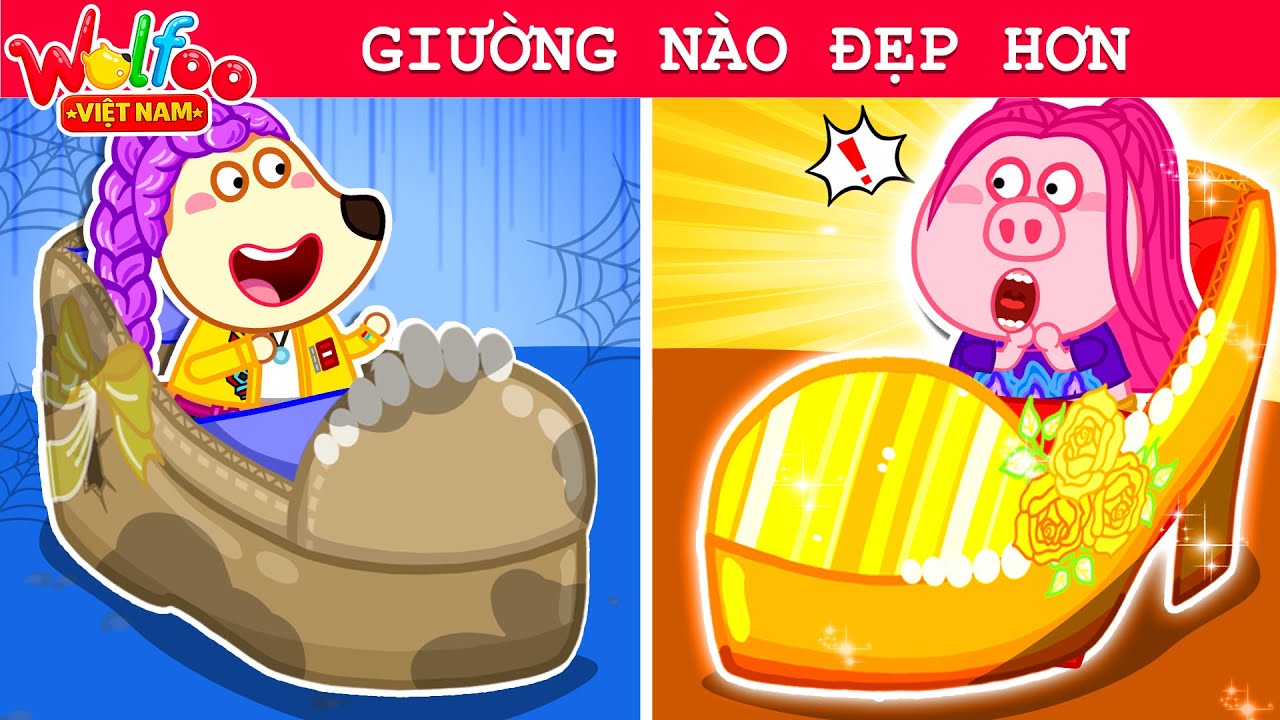 Wolfoo Việt Nam ⭐ Lucy Và Nancy Thi Làm Giường Đẹp Nhất! | Sáng Tạo Cùng Bé | Hoạt Hình Thiếu Nhi