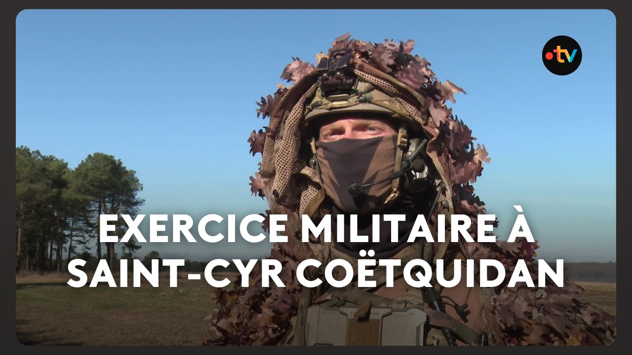 Des centaines de parachutistes mobilisés dans le cadre de l'exercice Orion à Saint-Cyr Coëtquidan