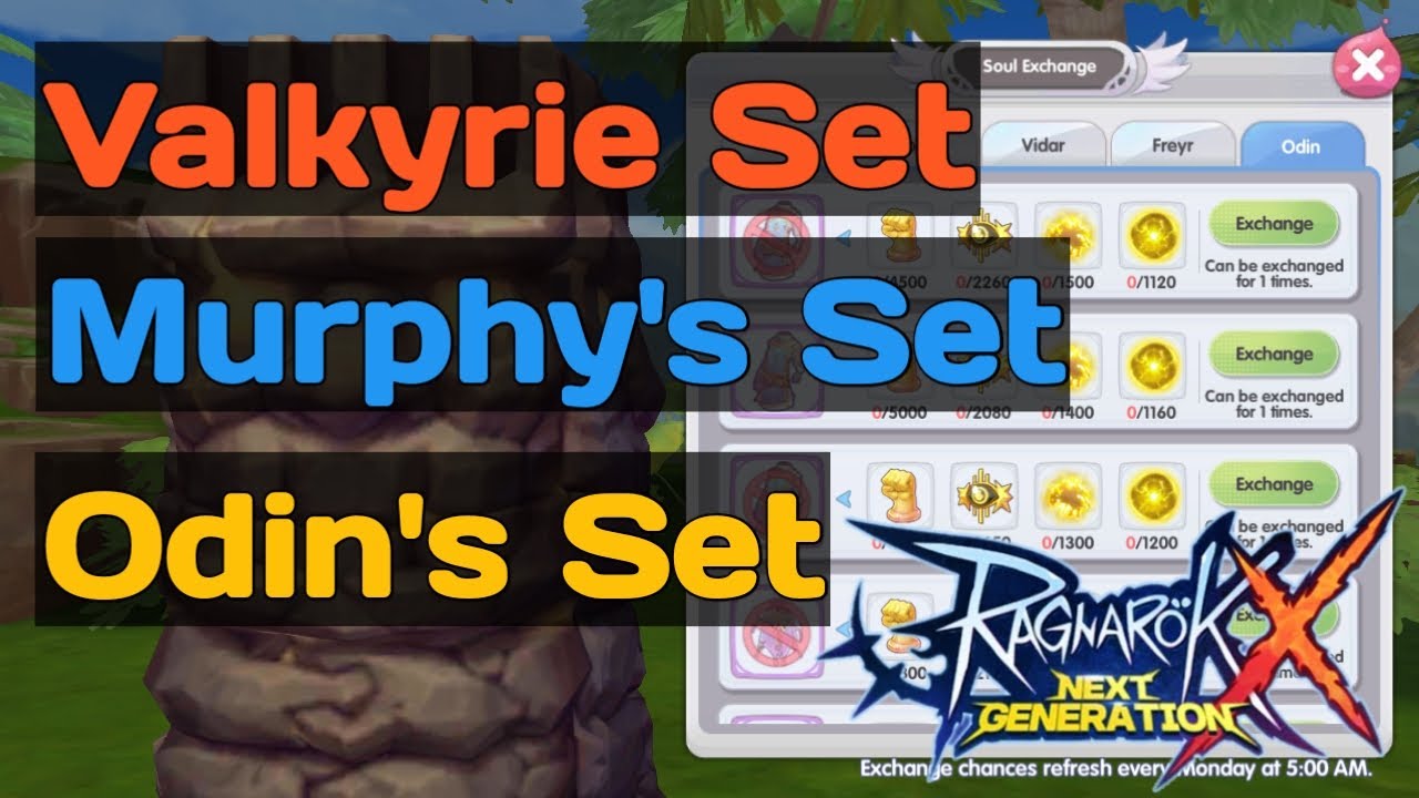 Ragnarok X Next Generation | Valkyrie Set | Murphy's Set | Odin's Set