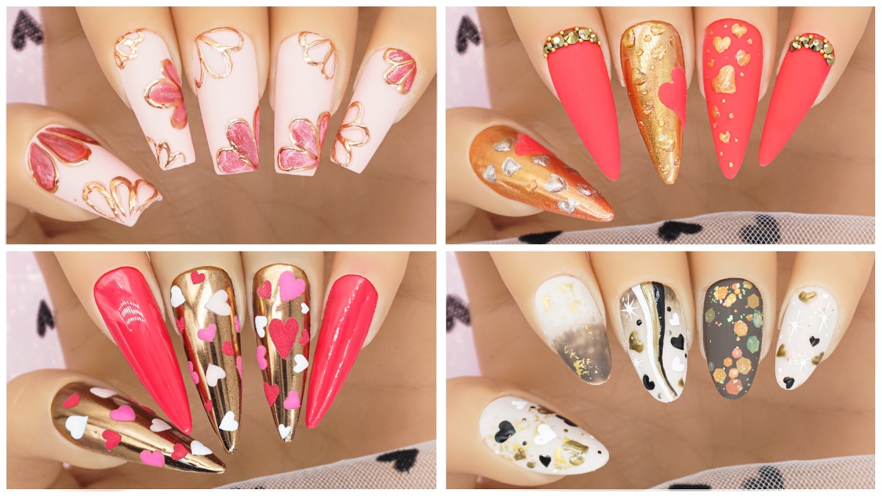 Простые идеи маникюра ко Дню святого Валентина 💅❤️ | Легкие и романтичные дизайны 2026 | Милые но...