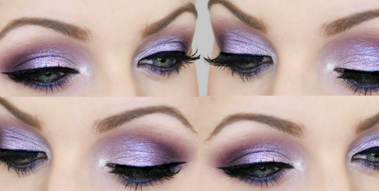 Tuto maquillage violet, parfait pour les yeux verts!