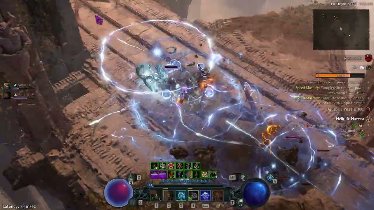 PIT 100 in 1:23 Shock Blizzard Sorc | D4 LOH S13