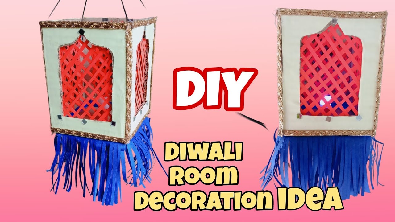 ✨ DIY Diwali Room Decoration Idea | Easy Handmade Paper Lantern Craft