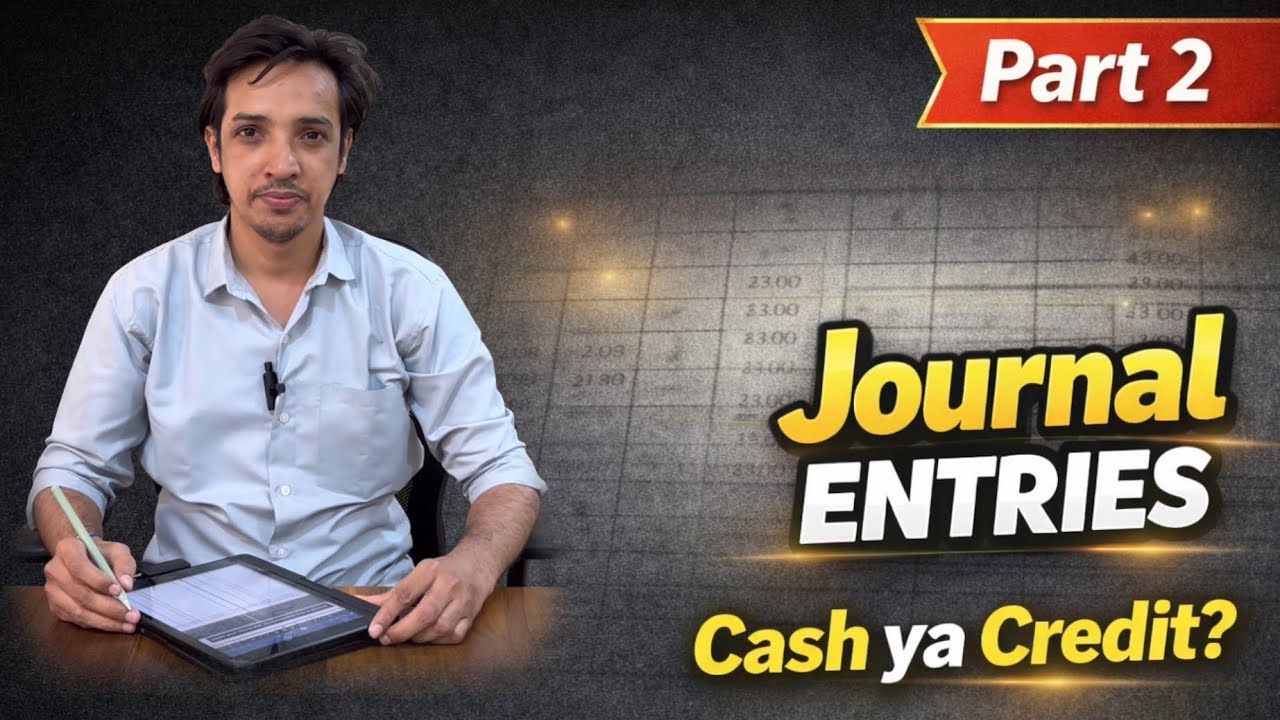 Journal Entries Part 2 | Purchase & Sales (Cash vs Credit) | How to Identify Credit Transactions