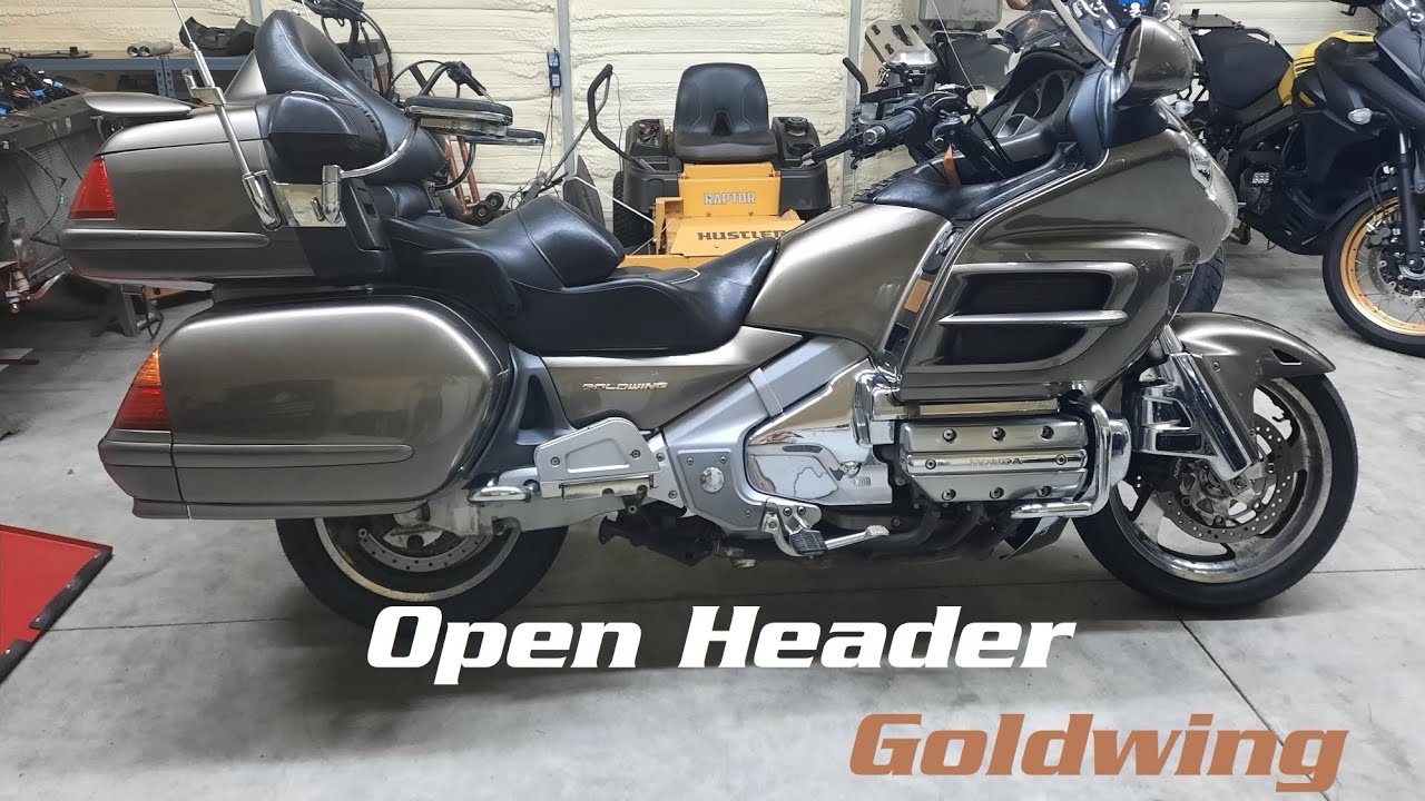 Goldwing GL1800 Open Header Exhaust Run