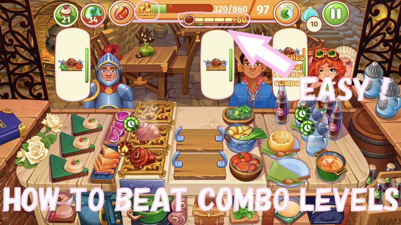 🍔🥤COOKING CRAZE!🥤🍔 | HOW TO SUCCESSFULLY COMPLETE COMBO LEVELS ! 📱| TUTORIAL ! | FAST AND EASY ! 👍 |