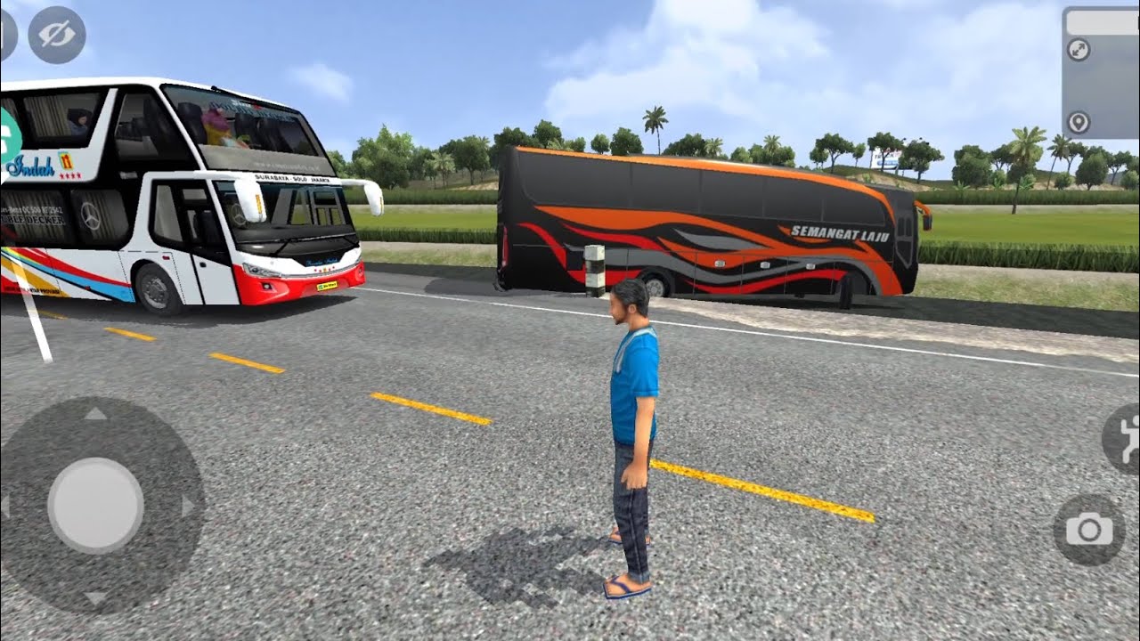 BUSSID High Speed Driving Gone Wrong! Bus Crashes Into Ditch
