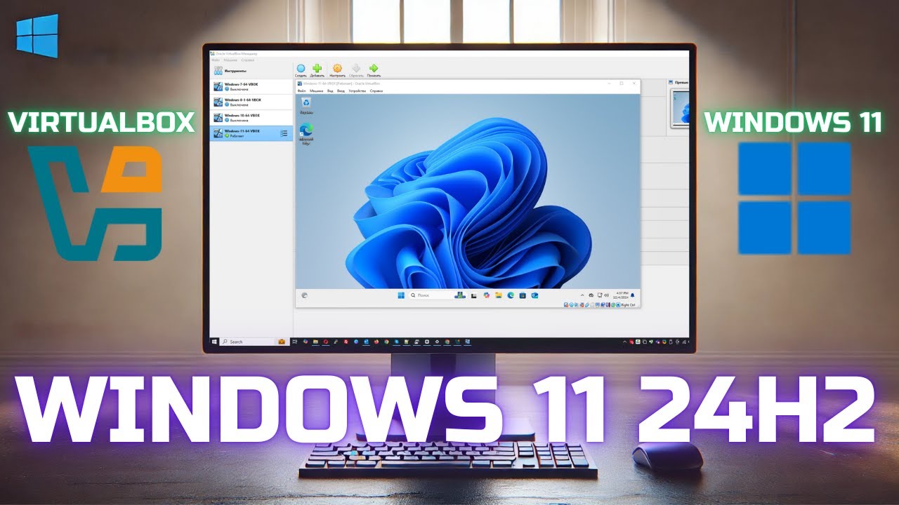 Как установить Windows 11 24H2 на VirtualBox в 2024?✅ Пошагово!