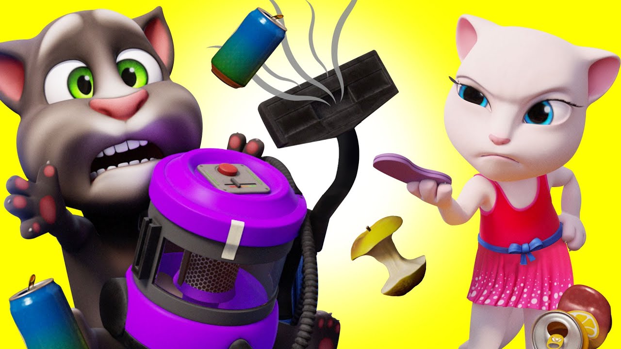 Talking Tom  👀  Mistrz śmieci 🍿 Season 2 🍿 Super Toons TV Po Polsku