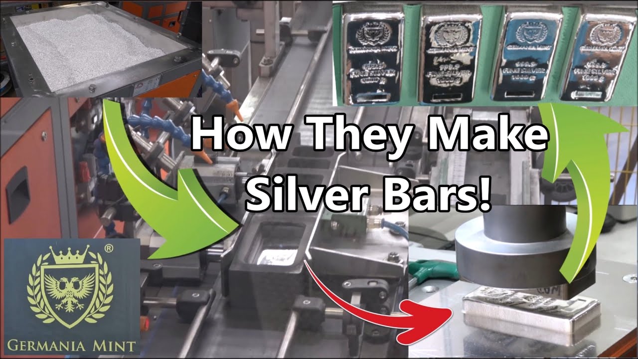 This Is How They Make Silver Bars - The Germania Mint Production Line!