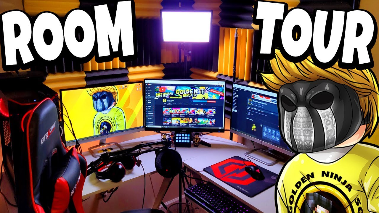 INSANE SETUP / ROOM TOUR 2020 - Golden Ninja 50