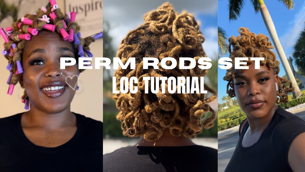 ✨PERM ROD SET ON LOCS | CURLY LOCS STYLE | NO RETWIST | simply rushell