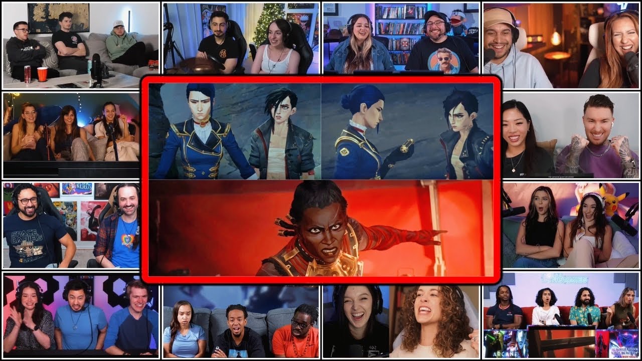 YouTubers React To VI & CAITLYN’s REUNION | Arcane S2 Ep 6 Vi & Caitlyn Collab Reaction Mashup
