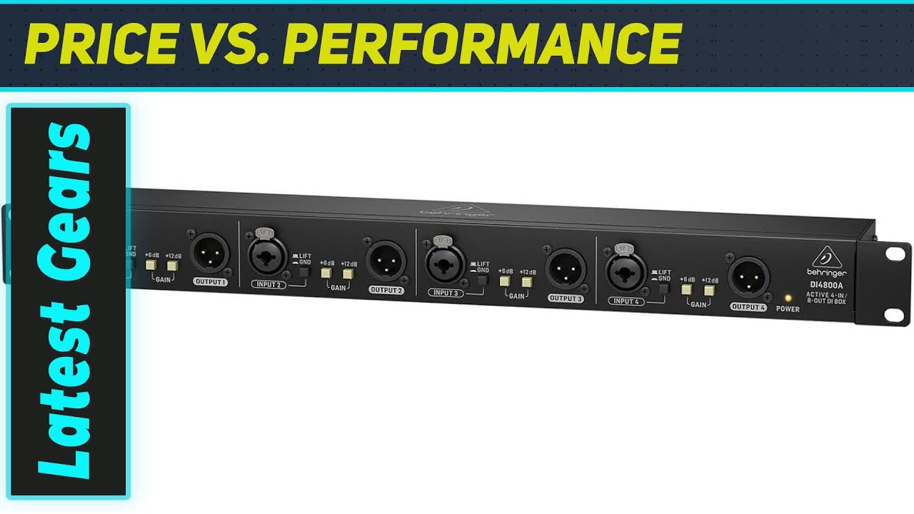Behringer DI4800A: Лучший 4-канальный активный DI-бокс для чистого звука
