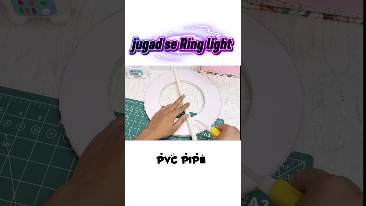 Cheap & Easy Ring Light Hack | Shoot Like a Pro 📸  Ring light making idea 💡 #diy #handmade #short