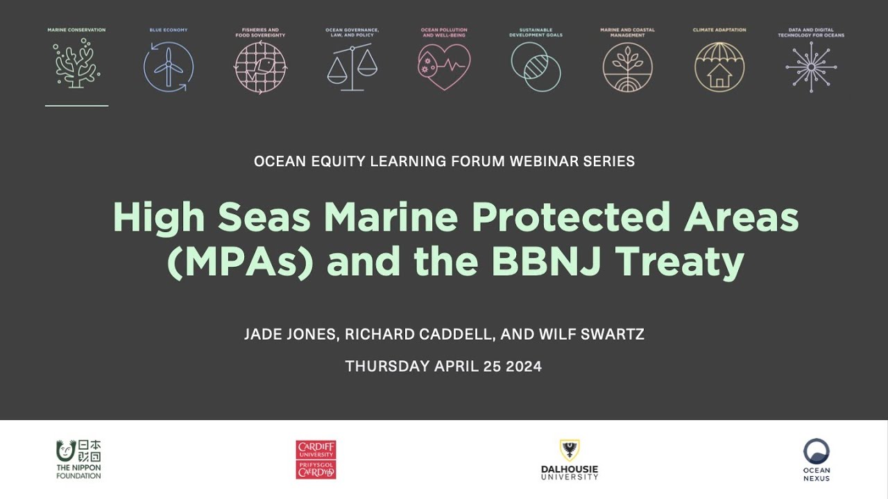 High Seas Marine Protected Areas MPAs and the BBNJ Treaty | Ocean Nexus Webinar