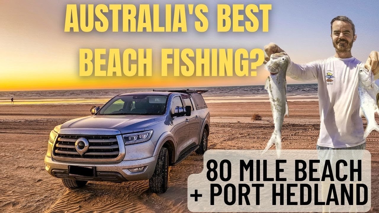 Blue Salmon on 80 Mile Beach CATCH & COOK | Travel Vlog