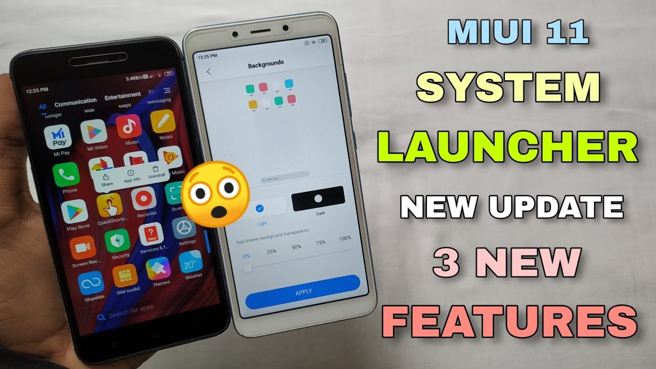 MIUI 11 New System Launcher Update Rolling Out | Remove & Uninstall Feature