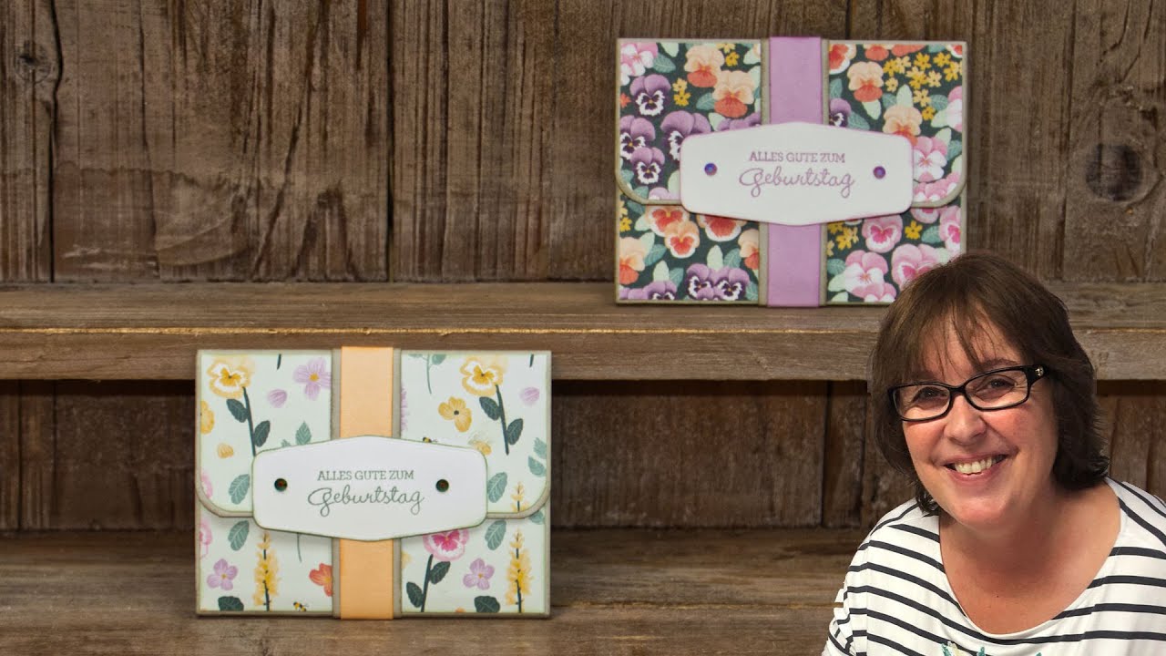 Gutscheinverpackung mit Banderole selbst basteln・Gutscheinkarte basteln ・Stampin’ Up!