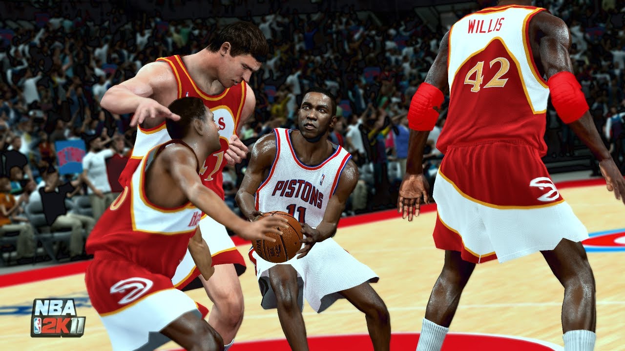 1991-92 Hawks vs. Pistons #NBA2K11