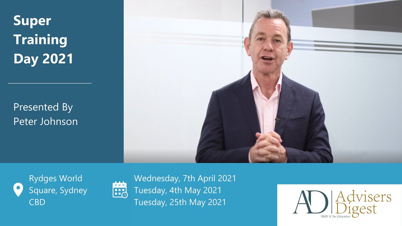 [Exclusive For Practising Accountants] Super Training Days in 2021