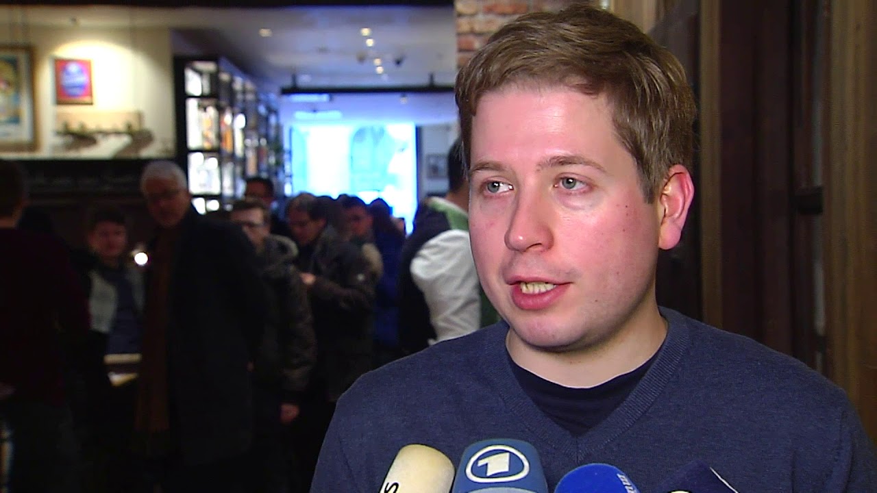#NoGroKo oder GroKo - Juso-Chef Kevin K&uuml;hnert in M&uuml;nchen