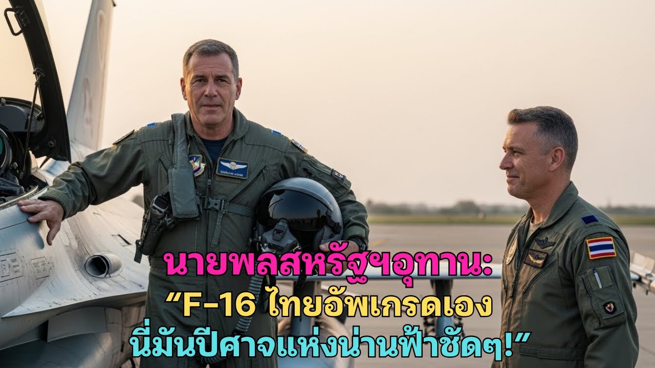 นายพลสหรัฐฯอุทาน: “F-16 ไทยอัพเกรดเอง นี่มันปีศาจแห่งน่านฟ้าชัดๆ!”