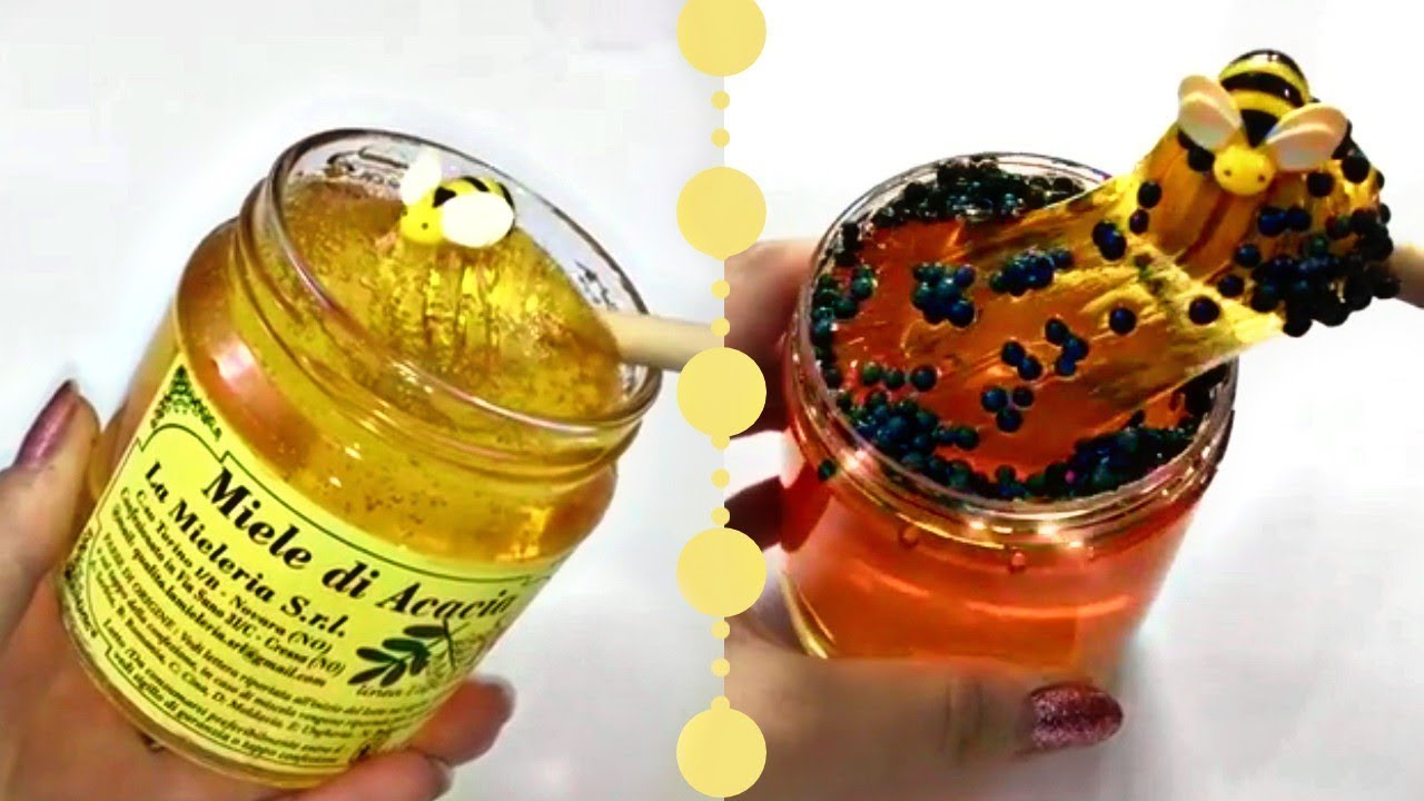 HONEY BEE Inspired Slime-Satisfying Slime ASMR Video