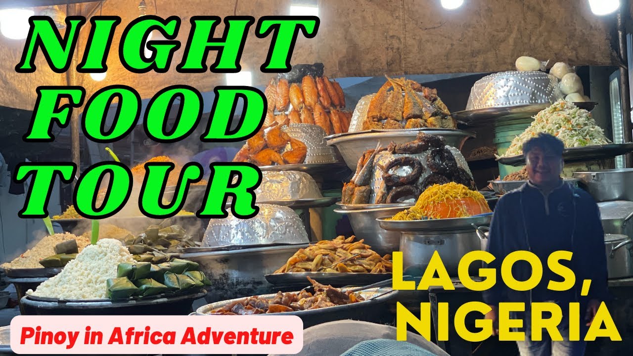 Masarapan kaya ako sa mga pagkain nila?/Nigeria Street Food at Night! #nigeria  #pinoyinafrica