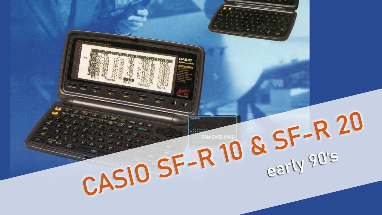 Casio Digital Diary - SF-R10 / SF-R20 - the ’90s