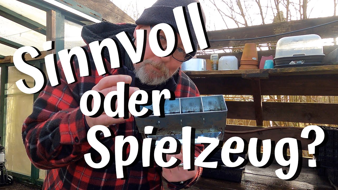 Aussaat und Ernte Anfang Februar / Erdballenpresse, sinnvoll oder einfach nur Klaus`neues Spielzeug