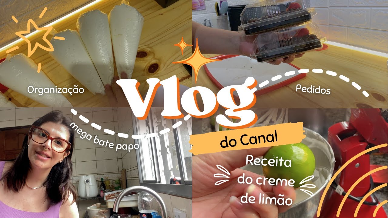 Vlog de vendas no Ifood do INÍCIO DA SEMANA / receita do creme de limão teve Pedido/ teve bate papo