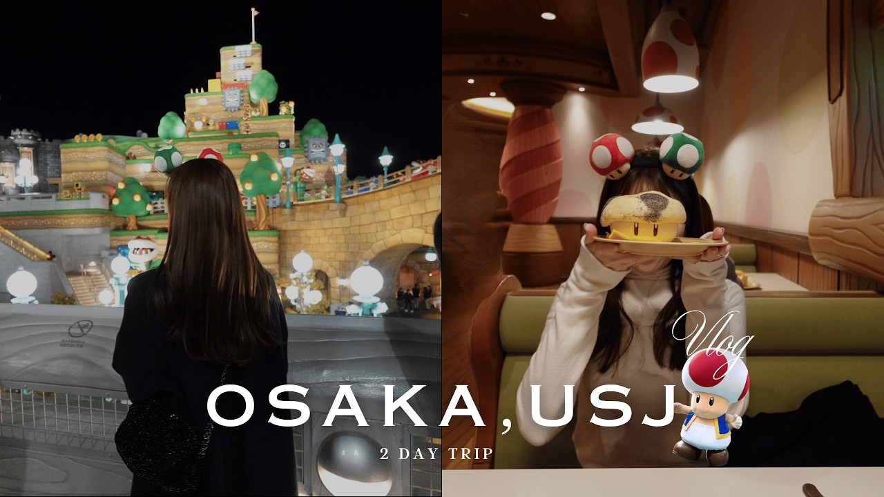 【VLOG】大阪1泊2日Vlog｜大阪グルメとカフェ、ユニバを満喫🌏🎢