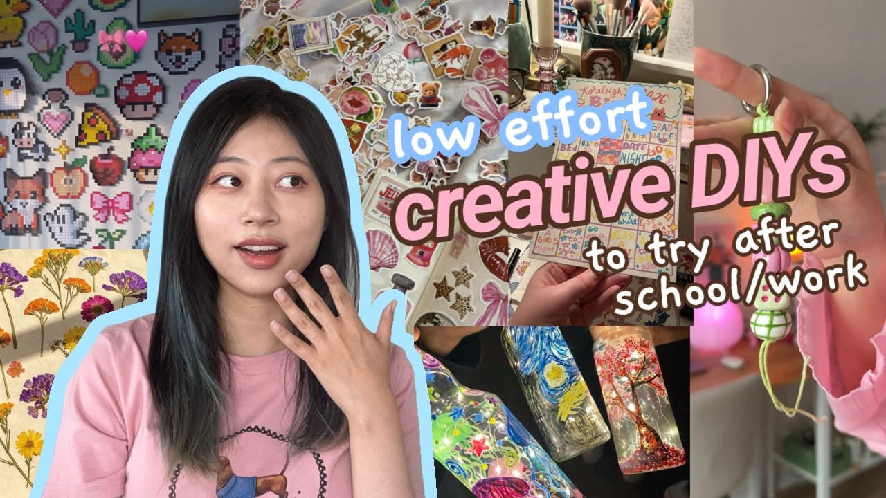 12 простых DIY-идей после учебы/работы ˚₊‧꒰ა ✦ ໒꒱ ‧₊˚ творчество без лишних усилий