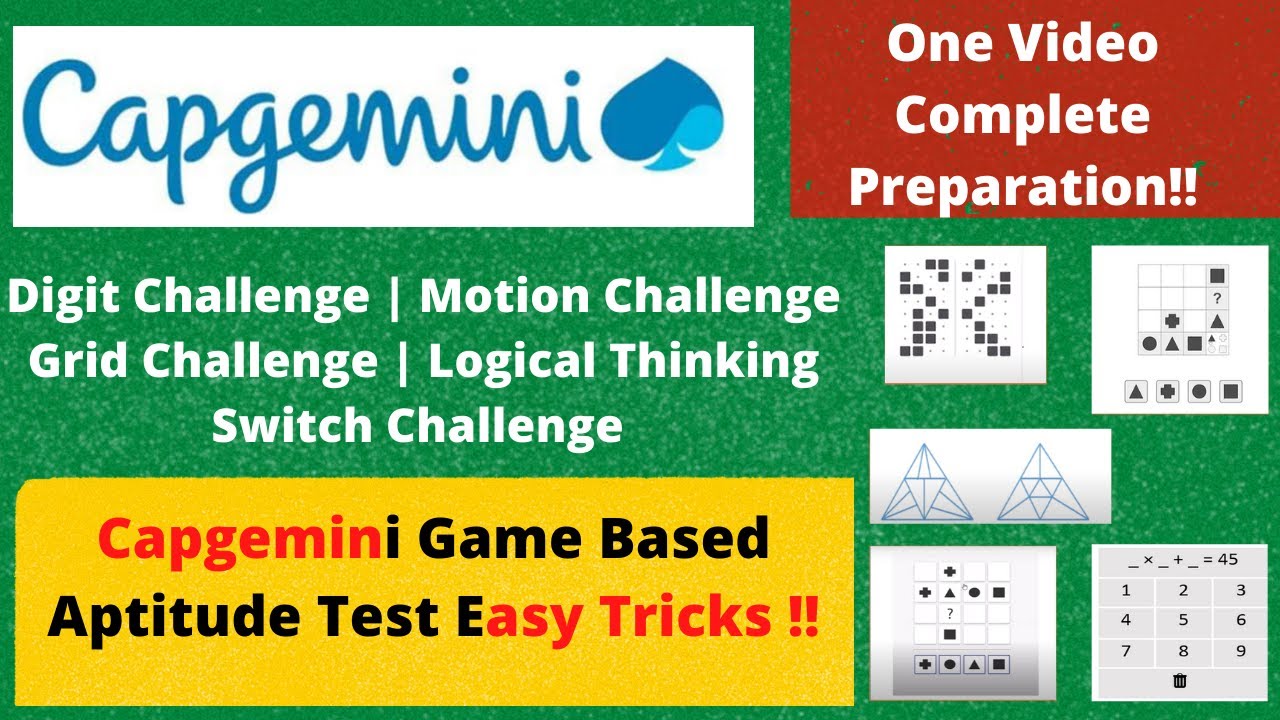 Capgemini Game Based Aptitude in Just One Video | Easy Tricks To Play 🔥🔥
