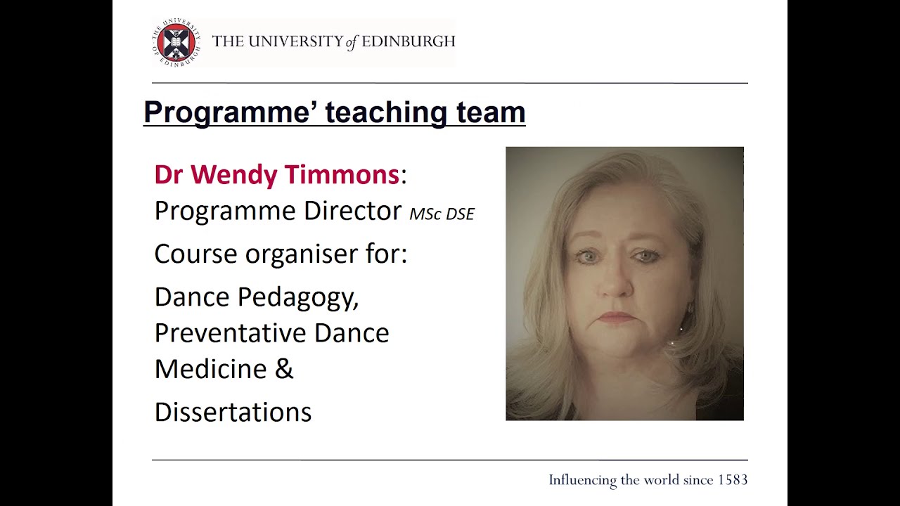 MSc Dance Science and Education with Teaching Qualifications (TQs) pathway