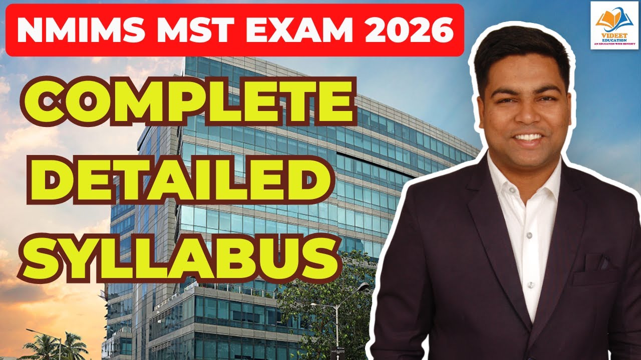 NMIMS MST EXAM 2026 I COMPLETE DETAILED SYLLABUS