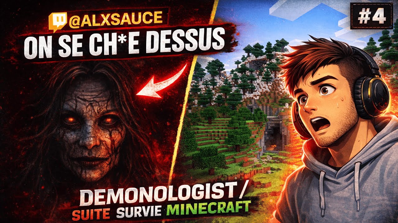 Demonologist puis suite survie Minecraft ft.Moumoune