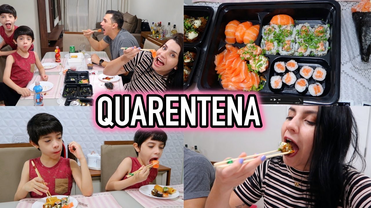 NOITE DA COMIDA JAPONESA DE QUARENTENA EM FAMÍLIA