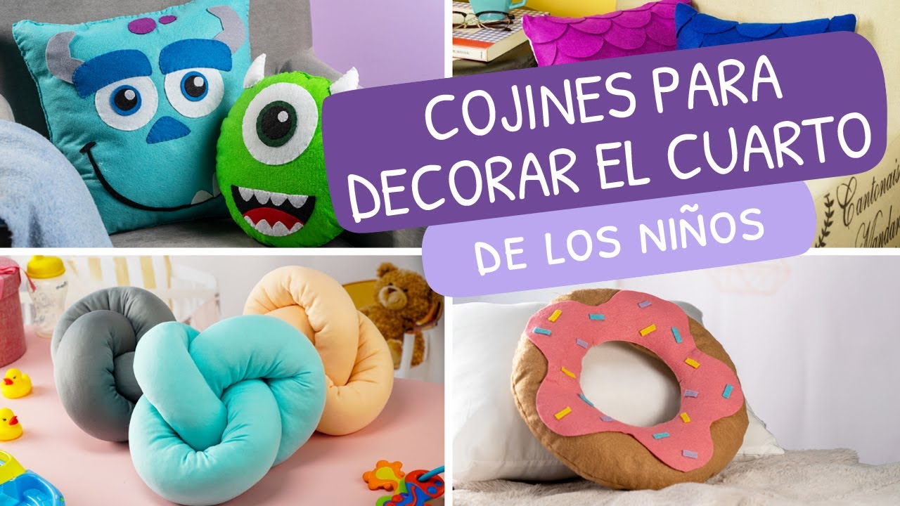 Cojines para decorar el cuarto de los niños