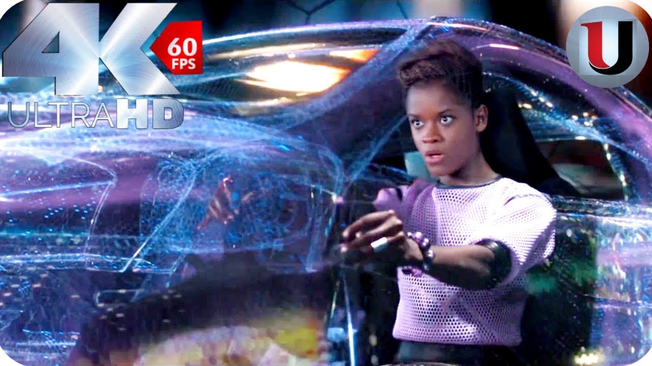 Black Panther - Car Chase In South Korea Scene - MOVIE CLIP (4K HD)