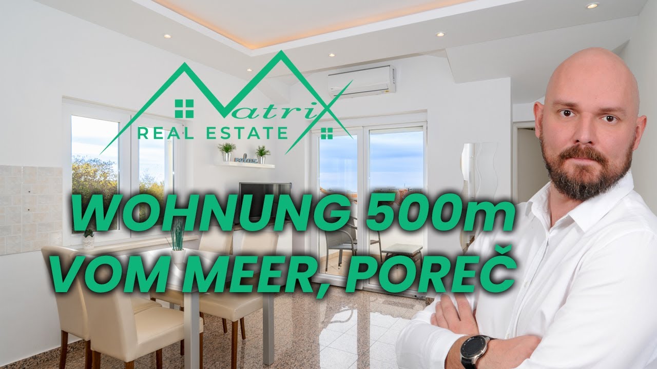 Poreč, schöne Wohnung 500 Meter vom Meer entfernt