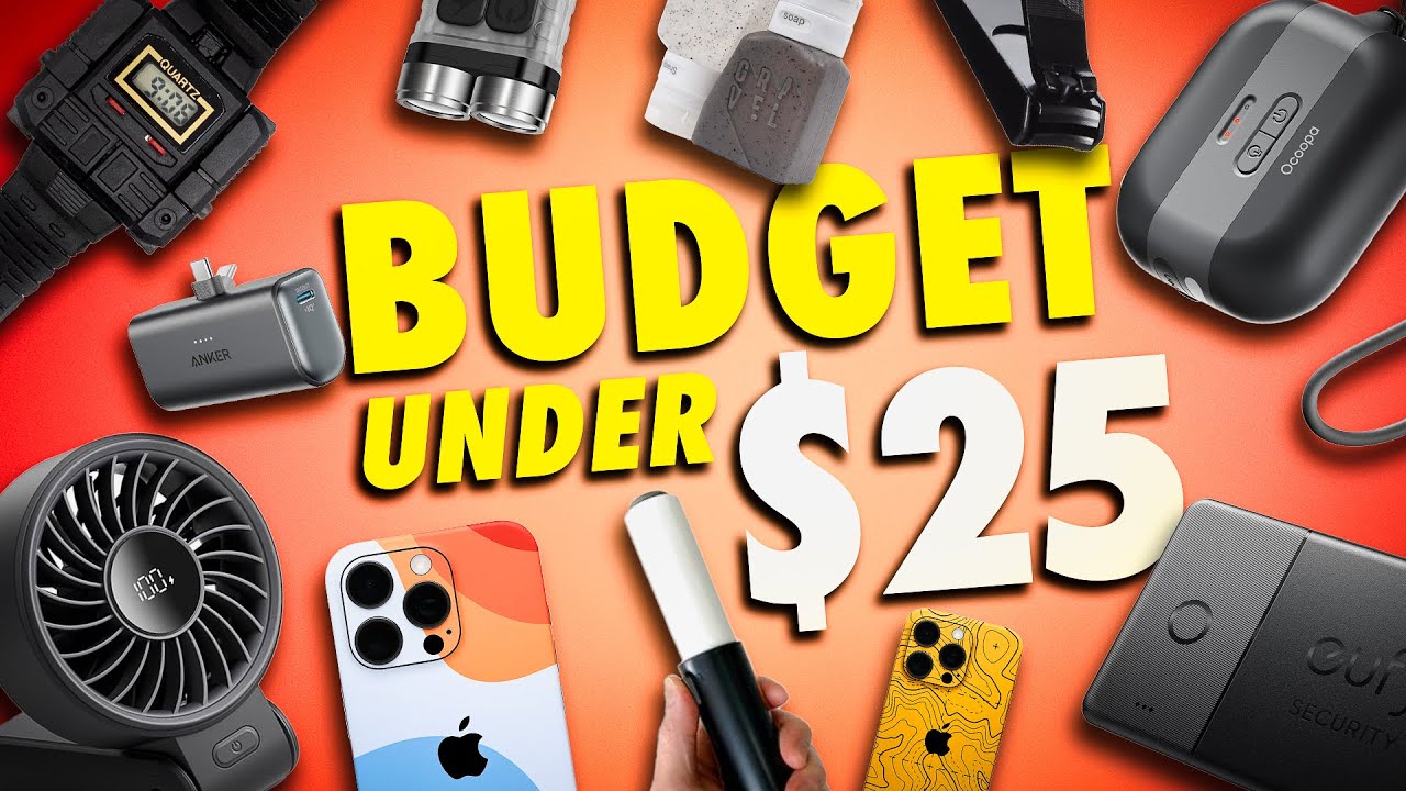 12 Budget EDC/Tech Gifts UNDER $25 for Men - Gift Guide 2025