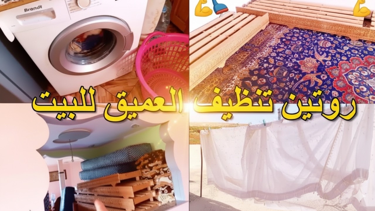 روتين التخمال والحداكة في أيام العطلة🧹رجعت داري كتشعل بخلطة سحرية.. النتيجة غتصدمك! 🌟🏠