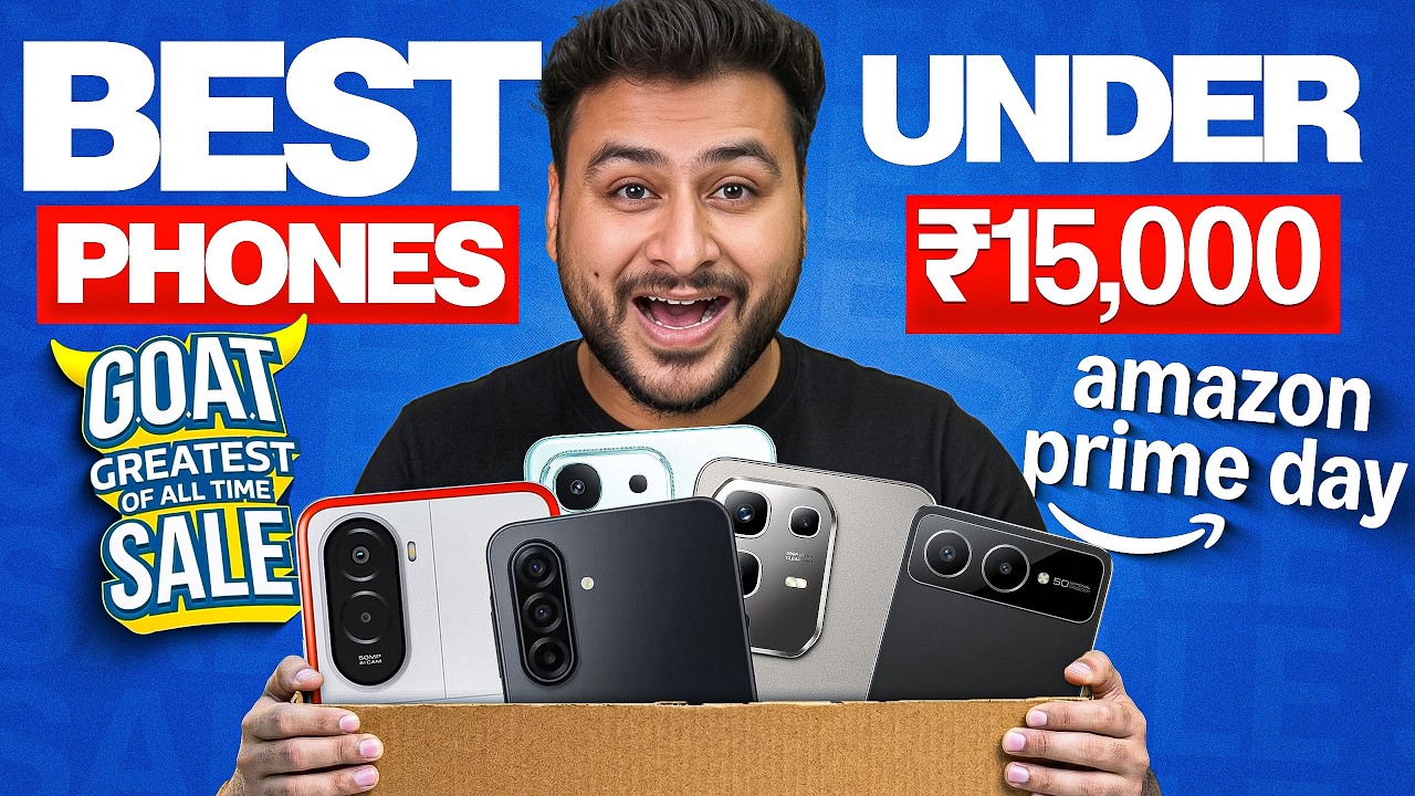 Best Phones Under ₹15,000 in Flipkart GOAT Sale & Amazon Prime Day Sale 🔥 Top 5 5G Phones ✅