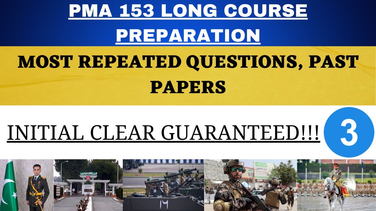 PMA 153 Long Course Preparation | PMA 153 LC Academic Test Preparation | PMA 153 Experience | PART 3