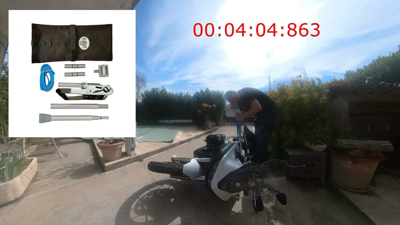 relever sa moto avec motowinch
